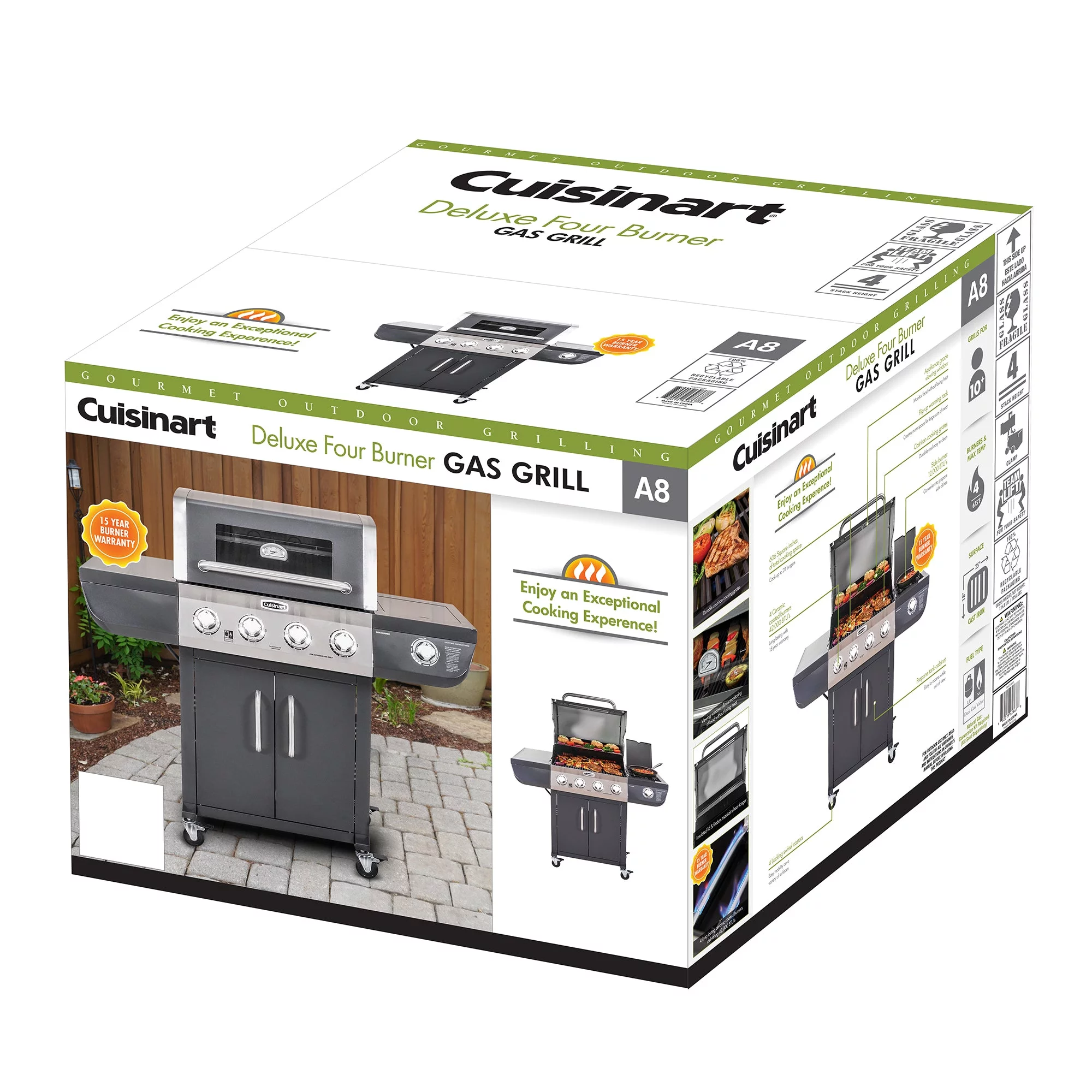 Cuisinart 4-Burner Dual Fuel Gas Grill (Propane/Natural Gas)