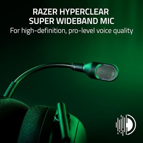 Razer BlackShark V2 Pro Wireless Xbox Gaming Headset: 50mm Drivers - Super Wideband Mic - Noise Isolating Earcups - for Xbox, PS5, Nintendo Switch 2, PC, Mac - Bluetooth, USB-C - 70hr Battery - Black