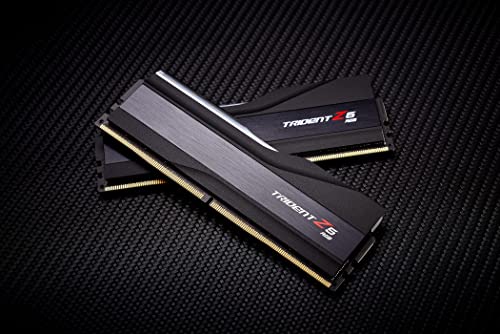 G.SKILL Trident Z5 RGB Series (Intel XMP 3.0) DDR5 RAM 32GB (2x16GB) 7200MT/s CL34-45-45-115 1.40V Desktop Computer Memory UDIMM - Matte Black (F5-7200J3445G16GX2-TZ5RK)