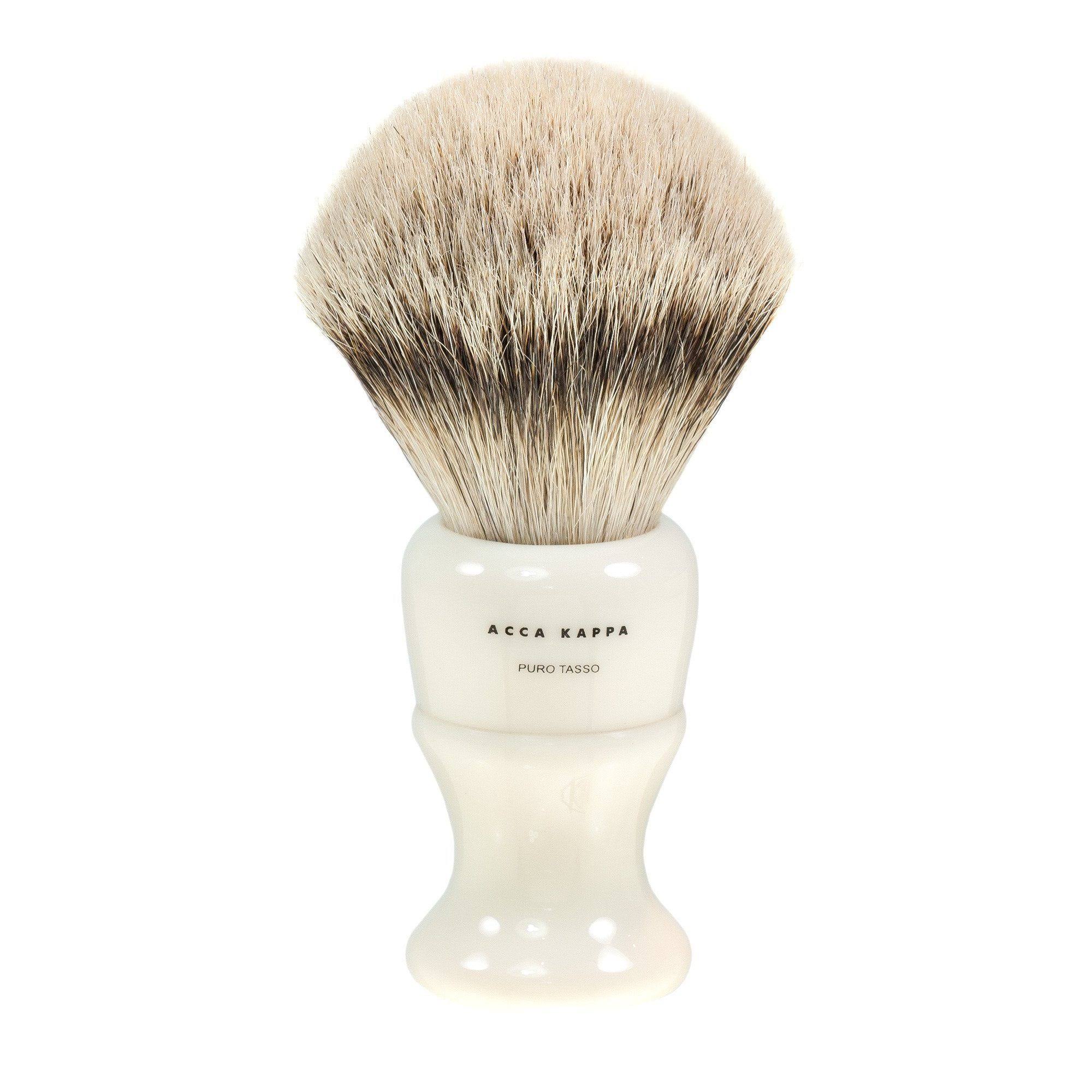 ACCA Kappa Silvertip Badger Hair Shaving Brush Ivory XL