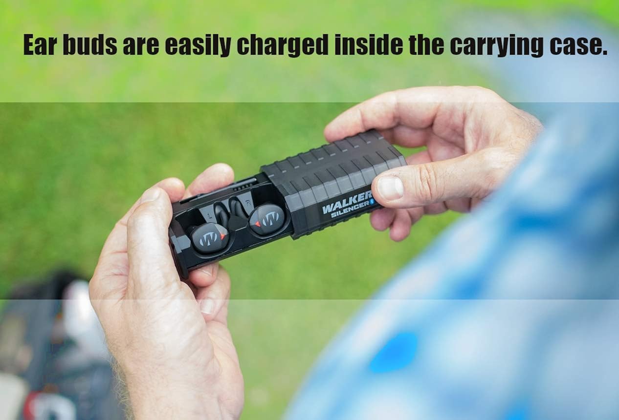 Walker's Silencer BT 2.0 Smartphone Control, Improved Battery and Connection Range, Multi