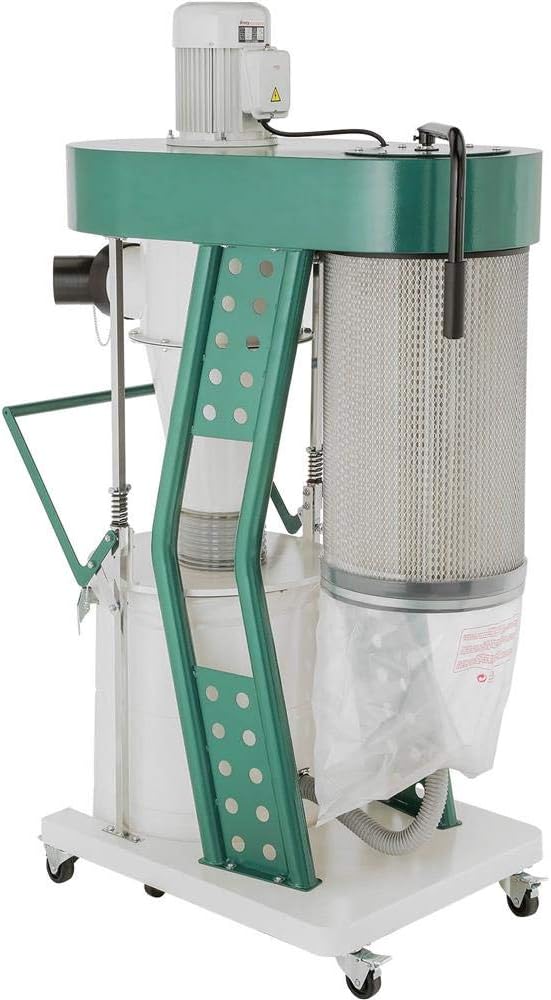 Grizzly Industrial G0860-1-1/2 HP Portable Cyclone Dust Collector