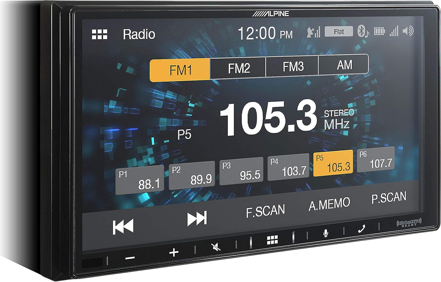Alpine iLX-W650 Compatible with CarPlay & Android Auto - Includes KTA-450 4-Channel Amplifier, Back up Camera