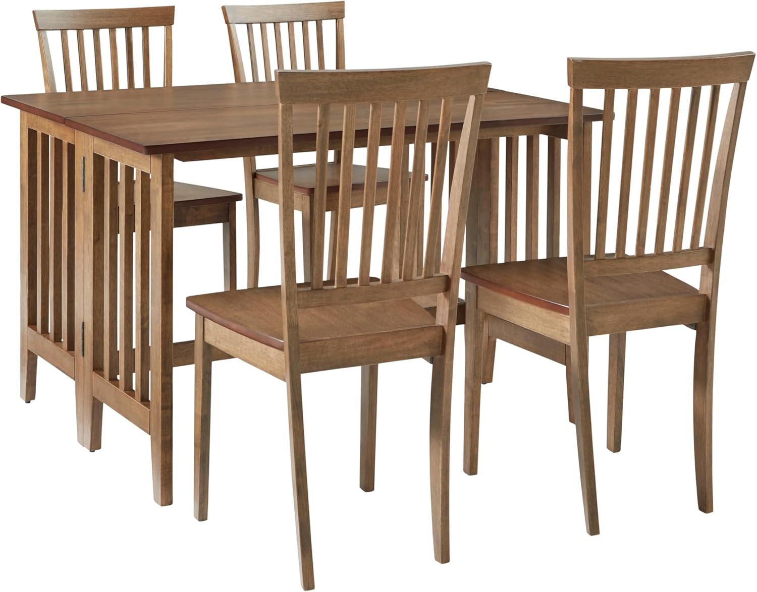 Progressive Furniture Drop Leaf Dining Table- Walnut (Chairs Sold Separately)