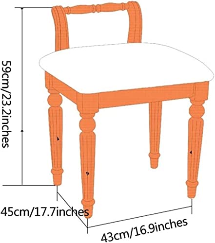 Makeup Vanity Stool Chair for Makeup Room Bedroom, Vanity Benches Dressing Stool backrest Bedroom Stool Desk Stool Dressing Table Chair Foot Stool