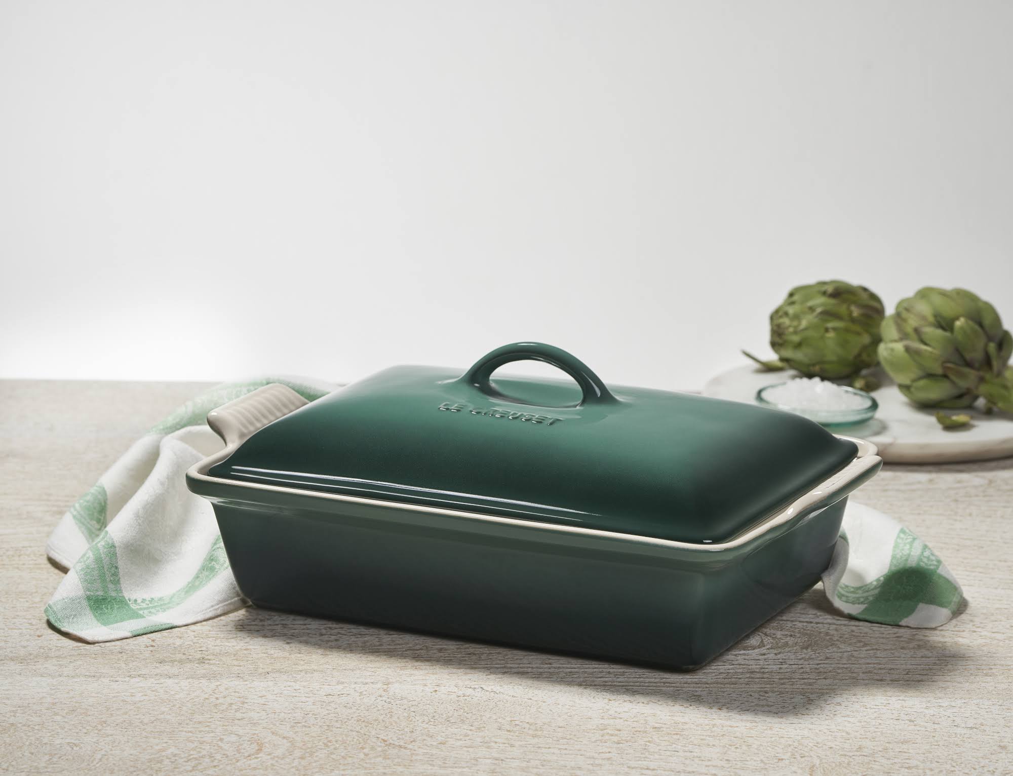Le Creuset 4 qt. Heritage Covered Rectangular Casserole - Artichaut