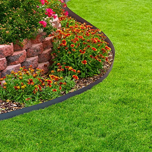 Vodaland - Terrace Board, Landscape Edging 30ft Coil, Grass Barrier, Bender Board, Garden Liner, Black - Curated Treasures Market