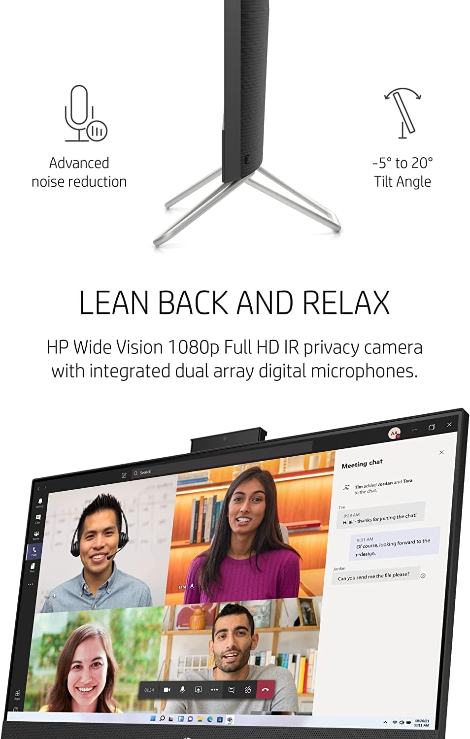 2022 Newest HP 27 inch FHD All-in-One Computer, AMD Ryzen 5 5500U(Beat i5-1135G7, up to 4.0 GHz), 16GB RAM, 512GB PCIe SSD+1TB HDD, Webcam, Ethernet, WiFi, Speakers, HDMI, Win11, w/Keyboard+Mouse