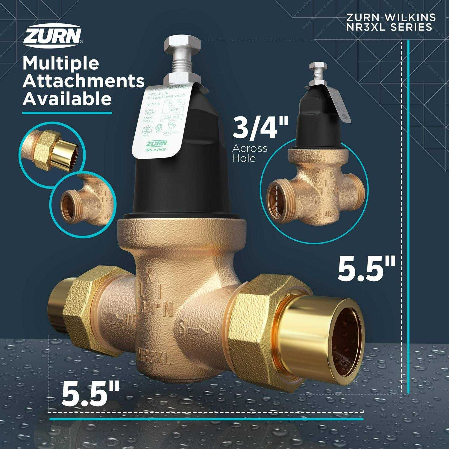 Zurn Wilkins 34-NR3XLDU 3/4 Pressure Reducing Valve - Shop Hardware Tools Online Store