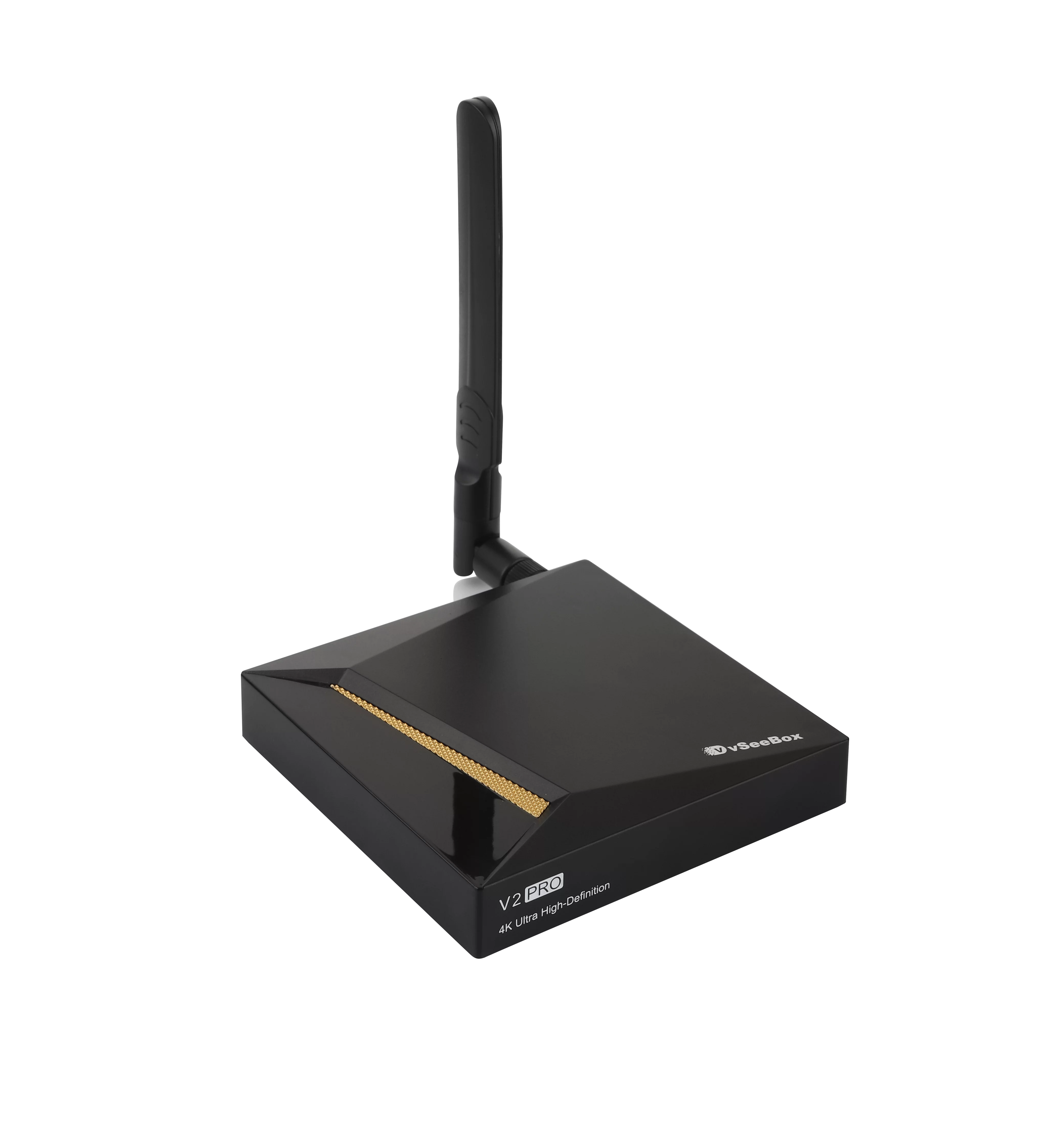 Latest vSeeBox V2 Pro Bundle with Voice Control Remote, 8K HDMI Cable, 64GB TF Card, 64GB USB Drive, WiFi Extender, Backlit Keyboard, Detailed Setup Guide - Android 10, 4GB RAM, 32GB Storage