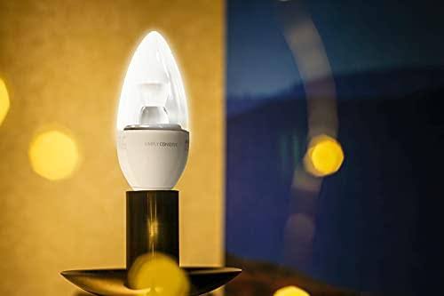 Simply Conserve L05CDL2700KC60 Light Bulbs, 5W (40w Equiv) Dimmable, Warm White, Quick Install 60-Count Contractor Pack Candelab