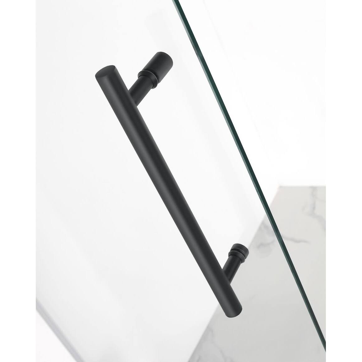 Aston SDR995-CH-27-10 Chrome Cascadia 27x22 x 72x22 Completely Frameless Hinged Shower Door