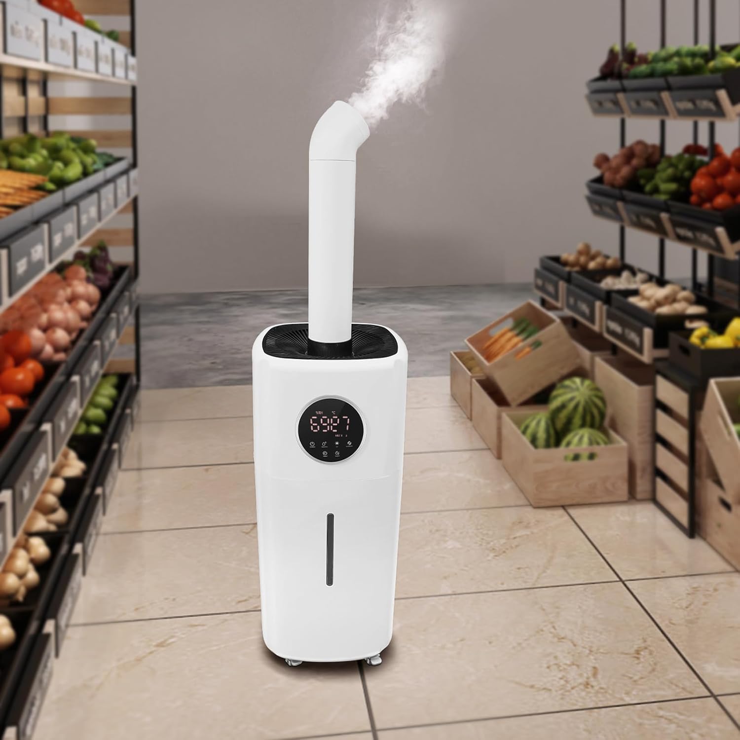 Commercial Industrial Humidifier Large Room Humidifiers 5.5gal/21l Large Humidifier Whole House Humidifier 3000 Sq.Ft, 3 Speed Whole House Humidifier with Remote Control& 360°Nozzle