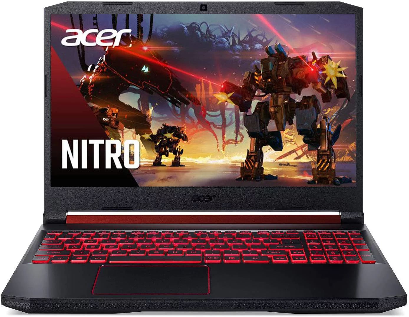 Acer Nitro 5 AN515-54-5812 - Core i5 9300H / 2.4 GHz - Win 10 Home 64-bit - 8GB RAM - 256 GB SSD NVMe - 15.6" IPS 1920 x 1080 (Full HD) - GF GTX 1650 - Bluetooth, Wi-Fi - obsidian black - kbd: US Intl