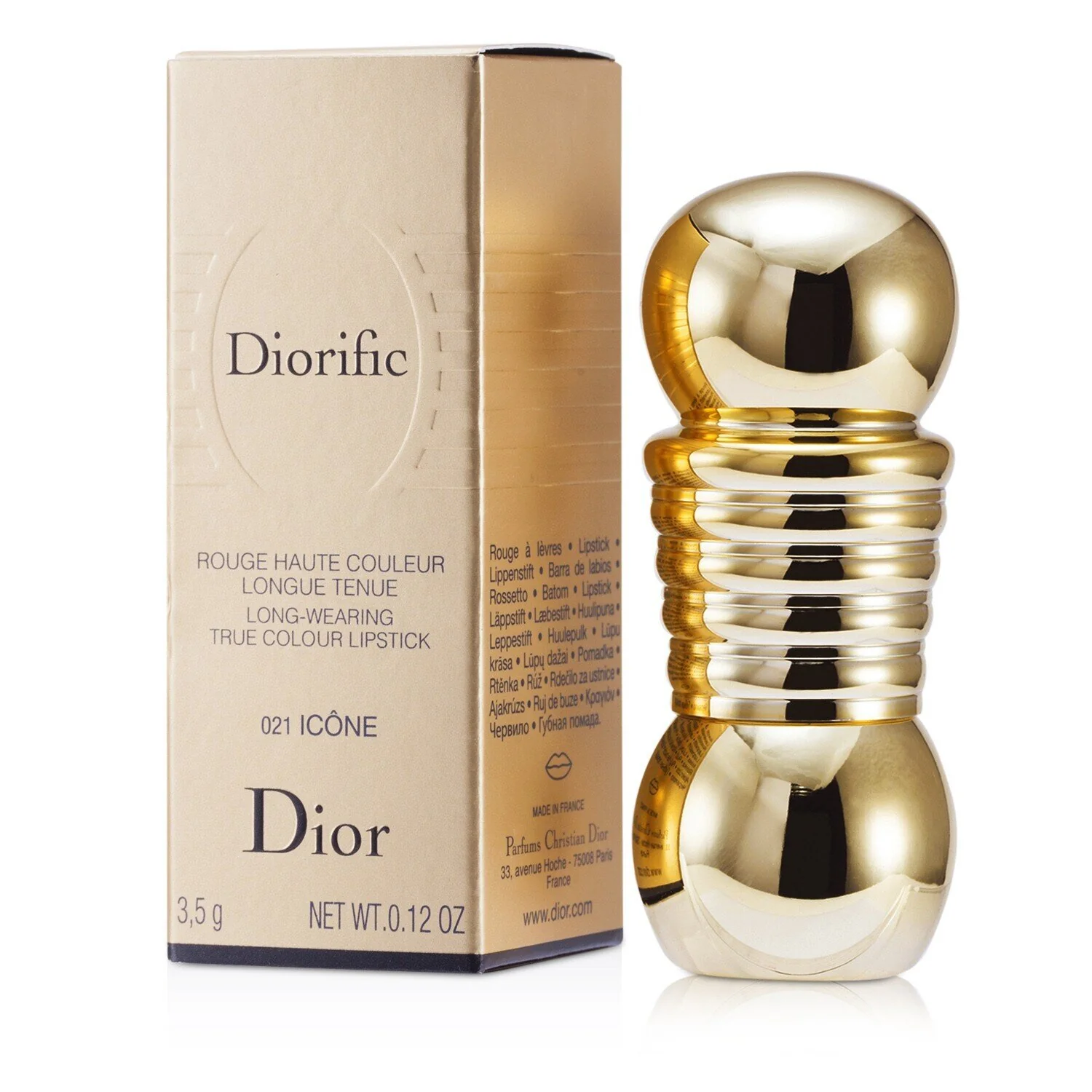 Christian Dior Diorific Lipstick (New Packaging) - No. 021 Icone (Box Slightly Damaged)  3.5g/0.12oz