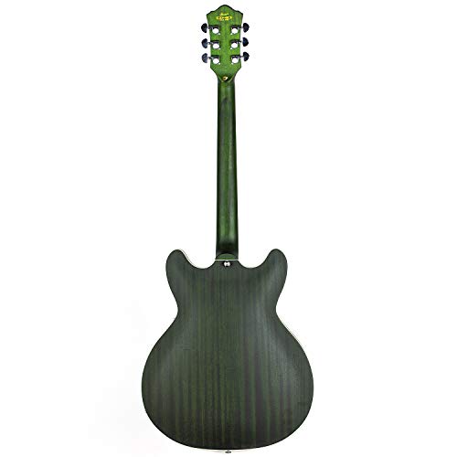 GROTE Electric Guitar Semi-Hollow Body Guitar matte finished P90 (Grey)