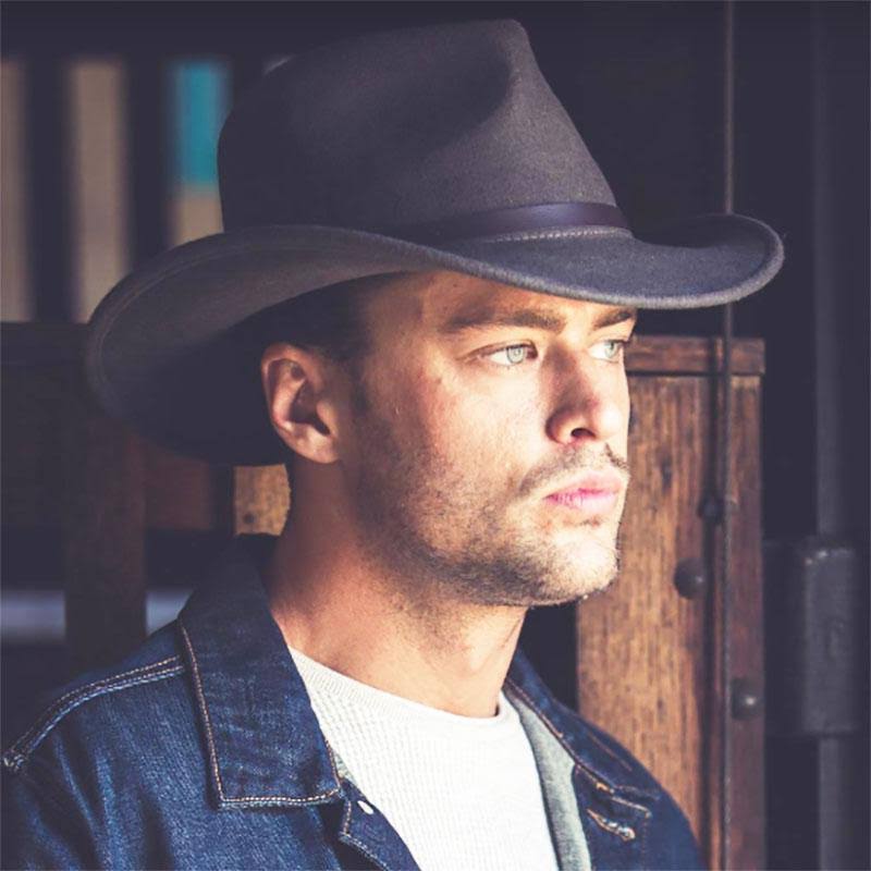 Scala Classico Men&s Crushable Felt Outback Hat
