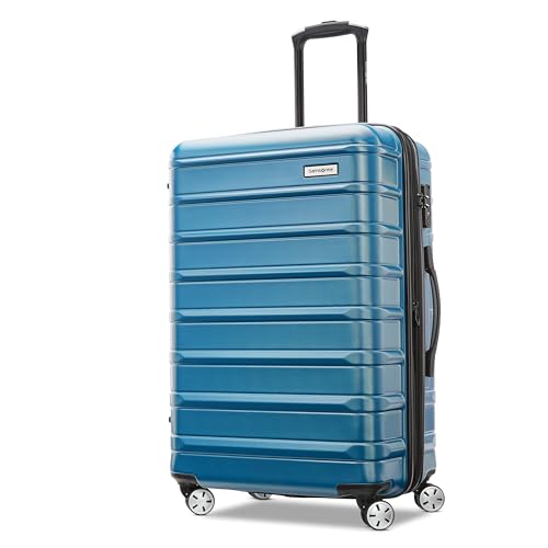 Samsonite Omni 2 Hardside Expandable Luggage with Spinner Wheels, 2-Piece Set (19/24), Lagoon Blue