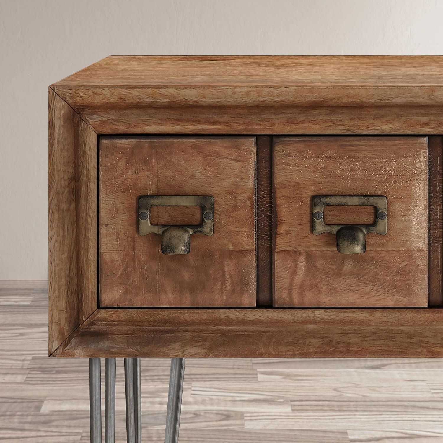 Jofran Inc. American Vintage Solid Wood Console Table with Apothecary Drawers