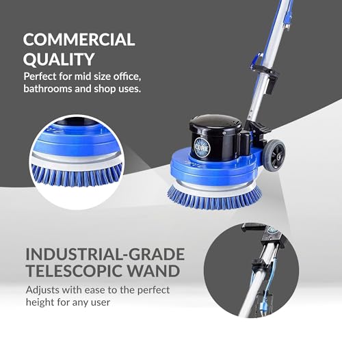 Prolux Core 13 inch Electric Floor Buffer Scrubber and Polisher Machine - All Floor Surfaces