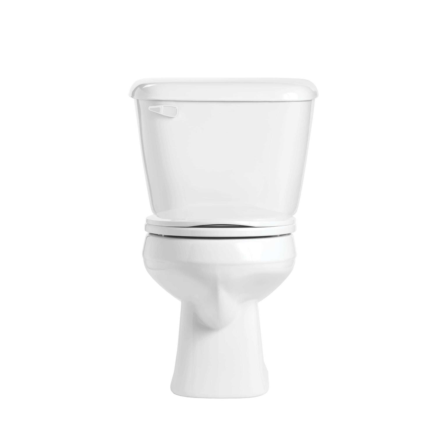 Mansfield Pro-Fit White Round Standard Height 2-piece WaterSense Toilet 12-in Rough-in 1.28-GPF 5130CTK