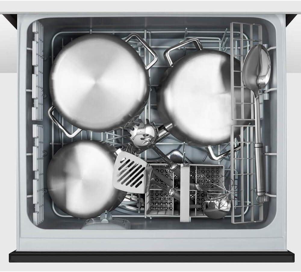 DD24SAX9N 24"" Built-In Single DishDrawer with 7 Place Settings 6 Wash Programs 2 Cutlery Baskets and 45 dBA Noise Level in Stainless Steel