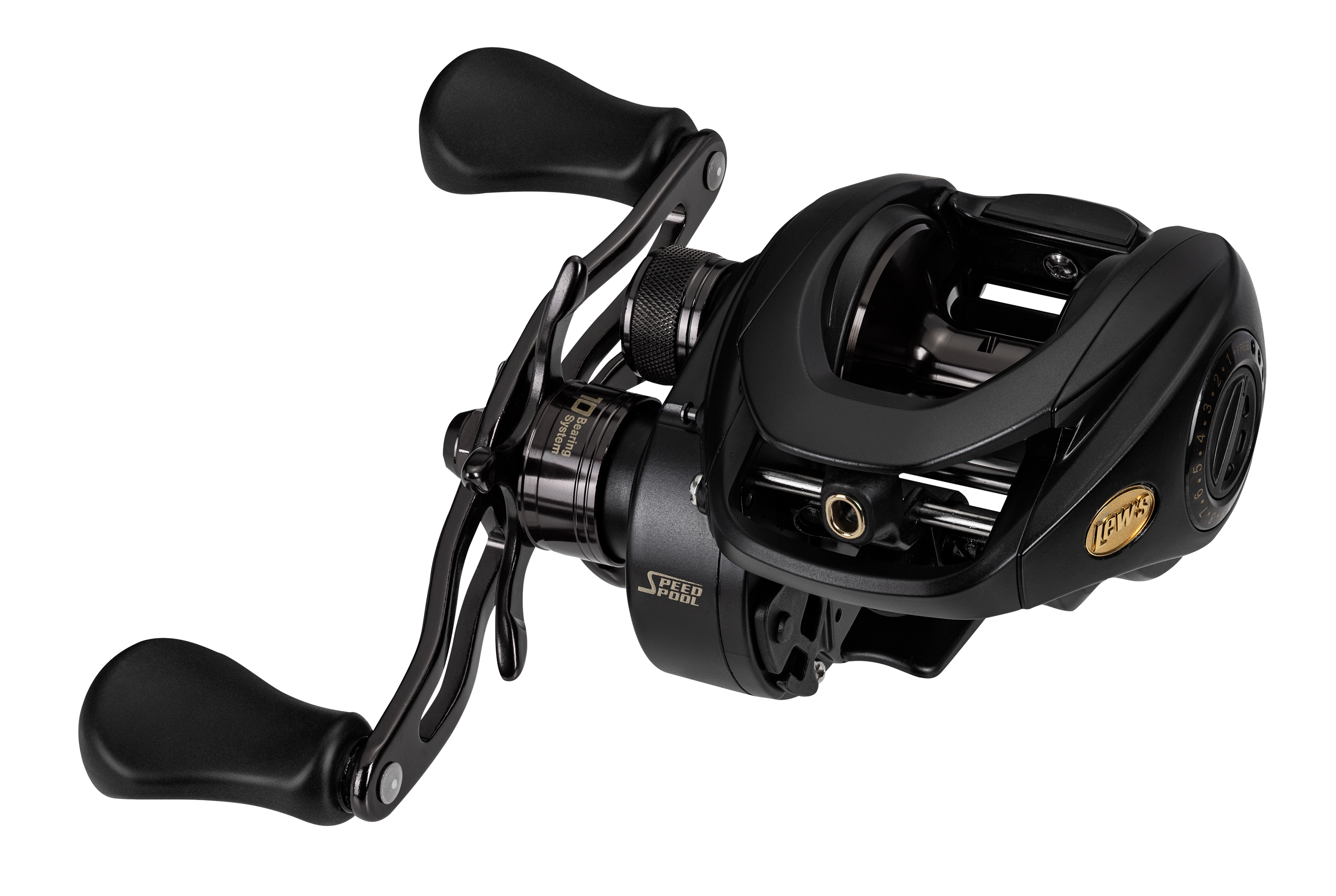 Lew's BB1 Pro Baitcast Fishing Reel, Right-Hand Retrieve, 8.3:1 Gear Ratio, 10 Bearing System with Stainless Steel Double Shielded Ball Bearings, Black