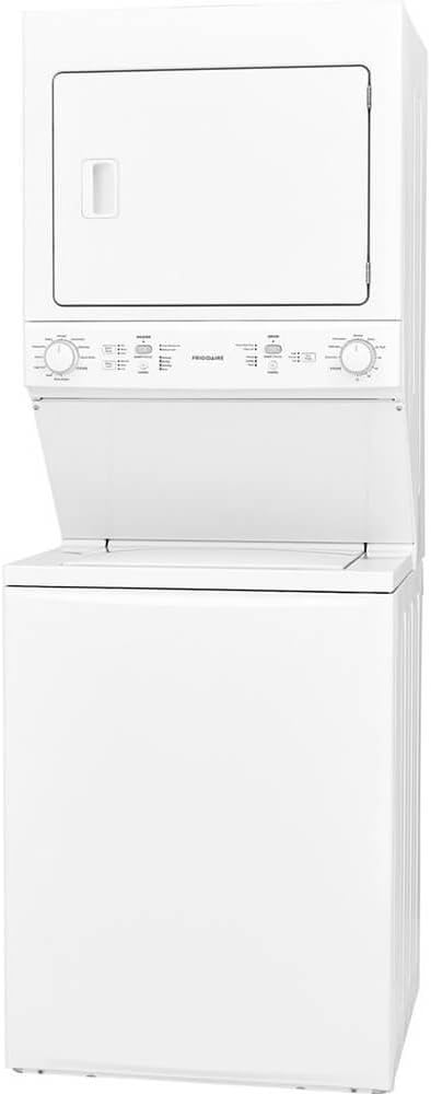 Frigidaire FFLE3900UW 27 Laundry Center with 3.9 cu. ft. Washer Capacity 5.5 cu. ft. Dry Capacity 10 Wash Cycles 6 Electric Dry Cycles in White