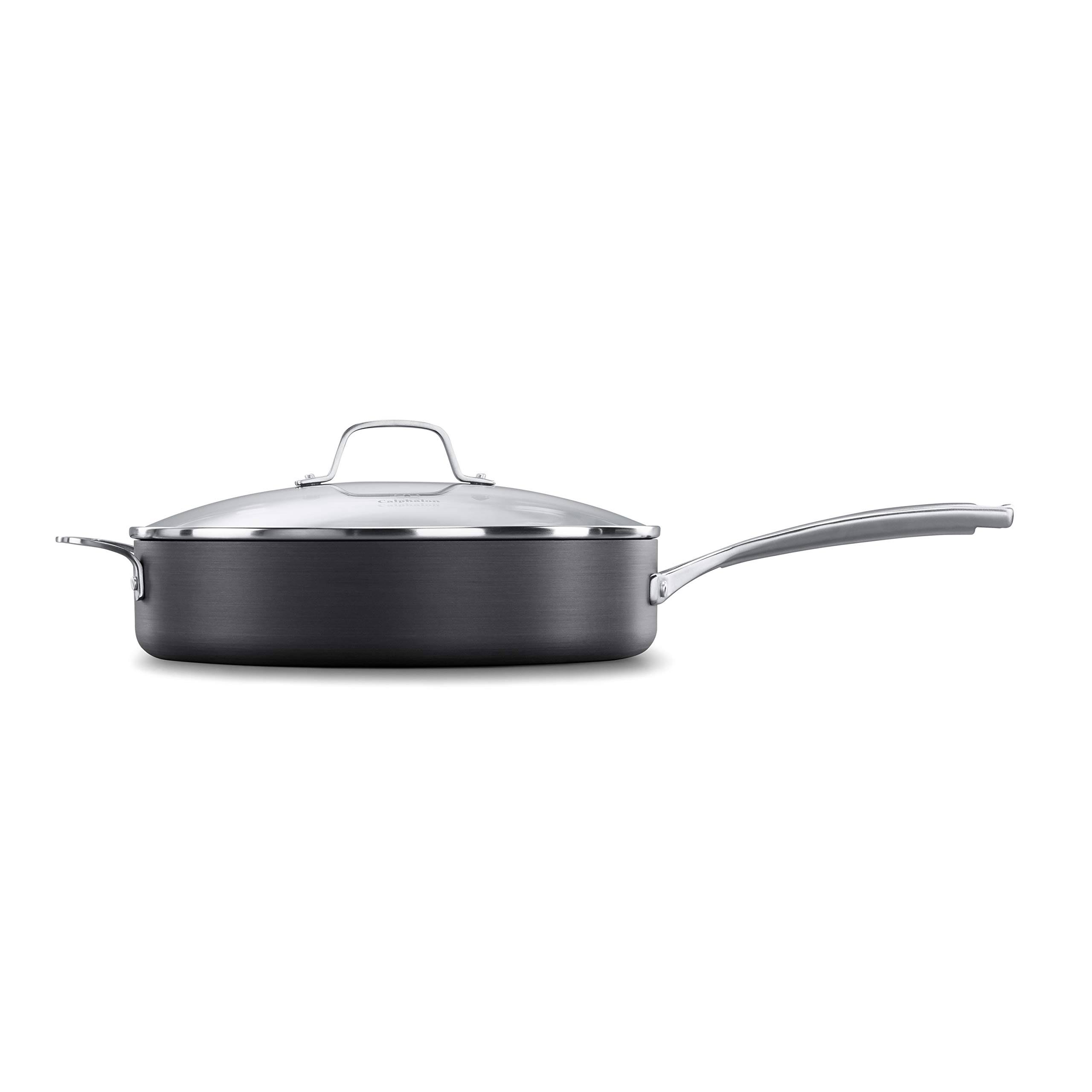 Calphalon Classic Nonstick Saute Pan with Lid, Gray - 5 qt