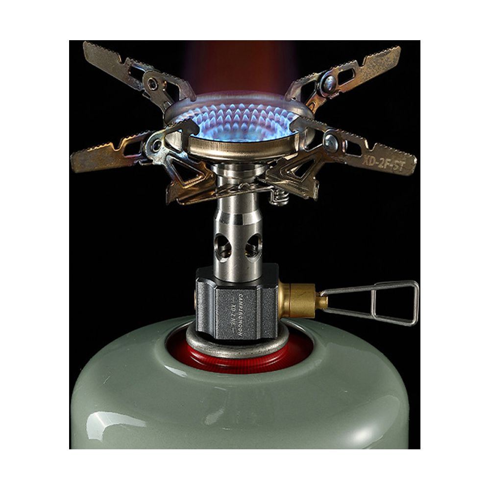CAMPINGMOON Electronic Ignition Camping Metal Stoves Portable Picnic Barbecue Furnace Foldable Stoves with Storage Bag Water Boiling Cooking Accessory