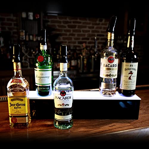 BARCONIC® LED Liquor Bottle Display Shelf - 1 Tier (Step) - 36"