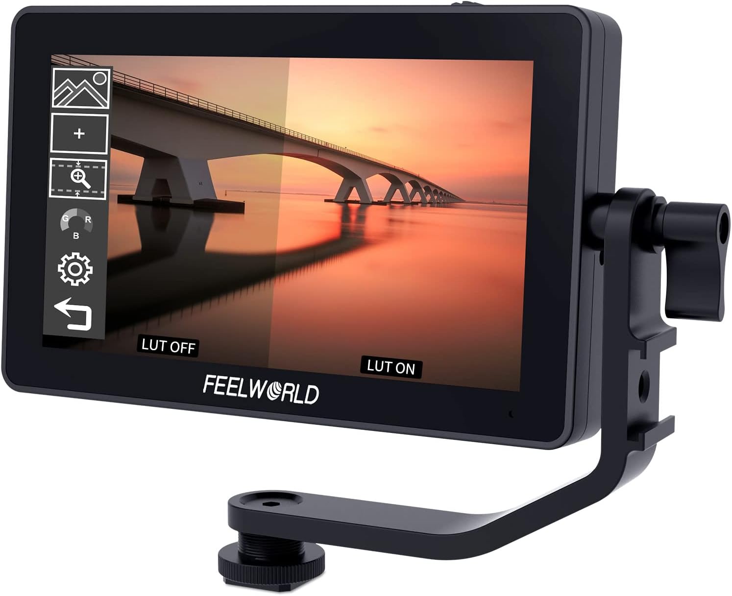 FEELWORLD F6 Plus 5.5 Inch Camera Monitor Field DSLR Monitors with 3D Lut HDR Small Full HD 1920x1080 IPS Support 4K HDMI Input Output Touch Screen for Photographer and Director External Video Monitor