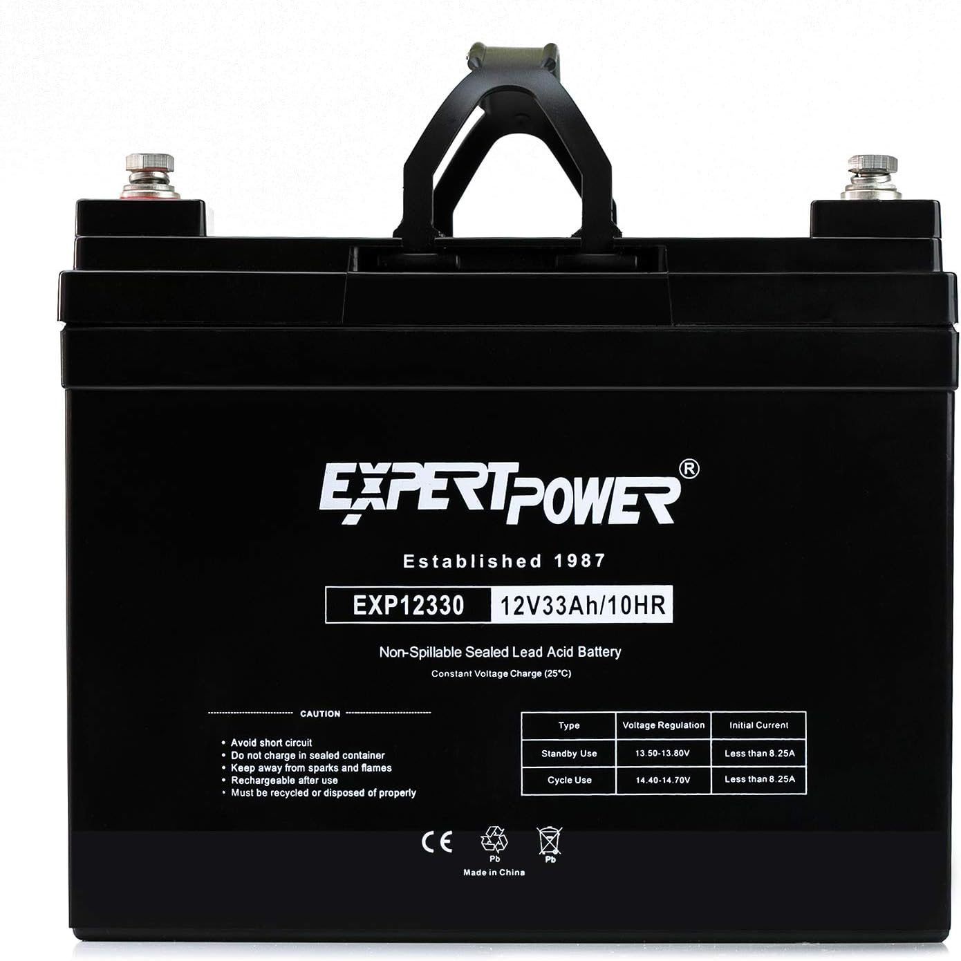 ExpertPower 12v 33ah Rechargeable Deep Cycle Battery [EXP1233 ] Pack of 2