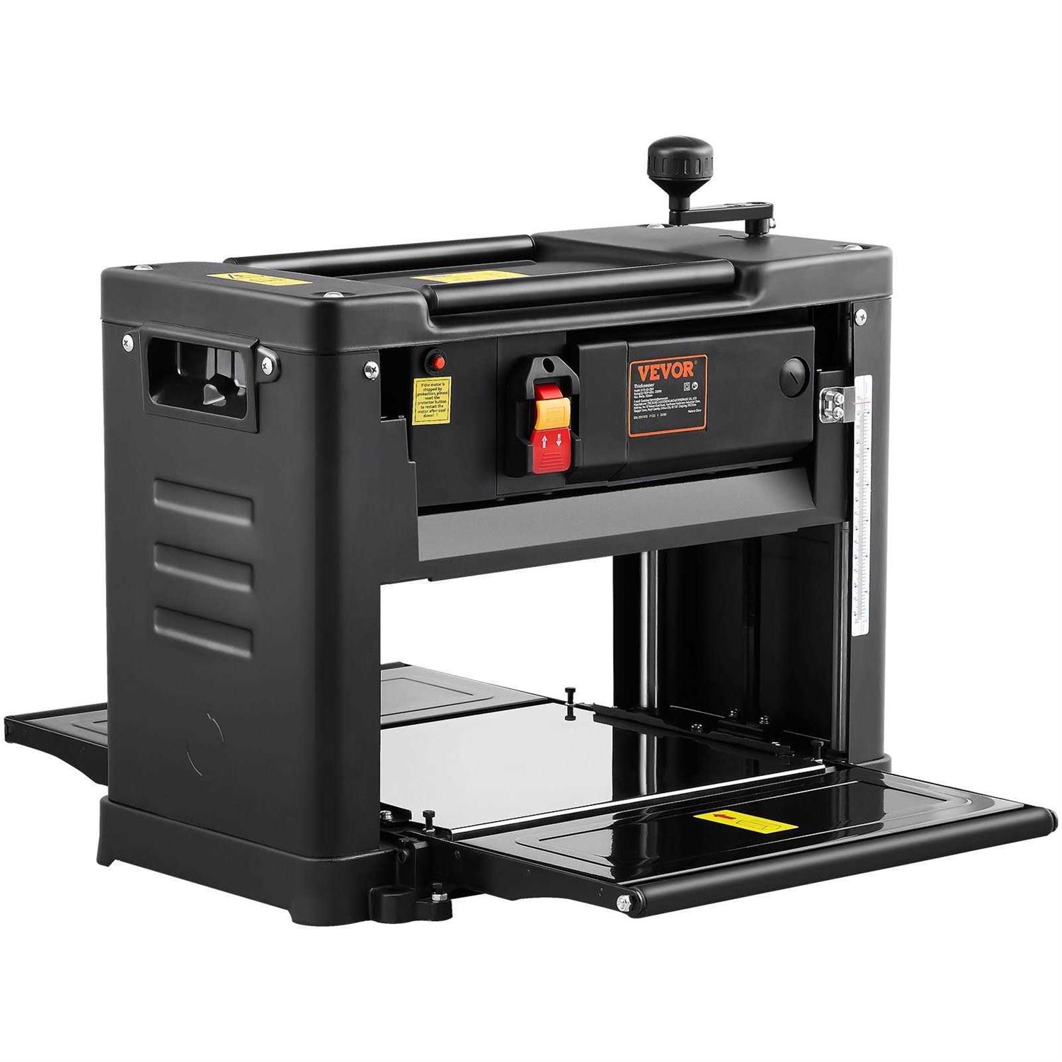 VEVOR Thickness Planer Two-Blade 13 Width Worktable Benchtop Planer 15-Amp 1800W Powerful Motor - Shop Hardware Tools Online Store