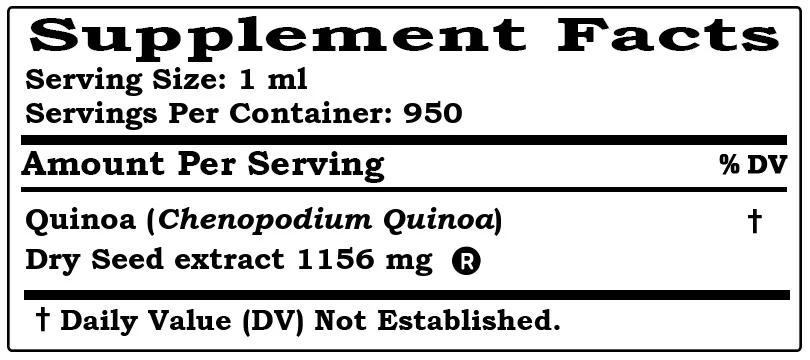 Quinoa (Chenopodium Quinoa) Dry Seed ALCOHOL-FREE Liquid Extract. Expertly Extracted by Trusted HawaiiPharm Brand. Absolutely Natural. Proudly made in USA. Glycerite 32 Fl.Oz