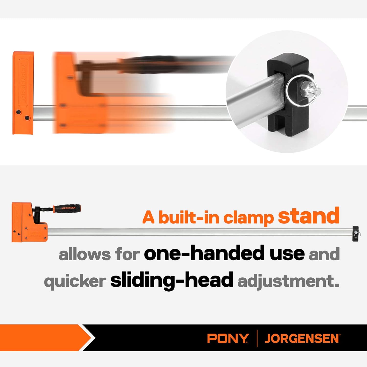 Jorgensen Cabinet Master 24-inch 90° Parallel Jaw Bar Clamp, 2-pack…
