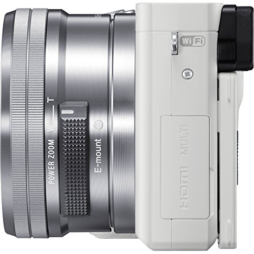 Sony Alpha a6000 Mirrorless Digital Camera with 16-50 mm Lens, 24 MP (White)