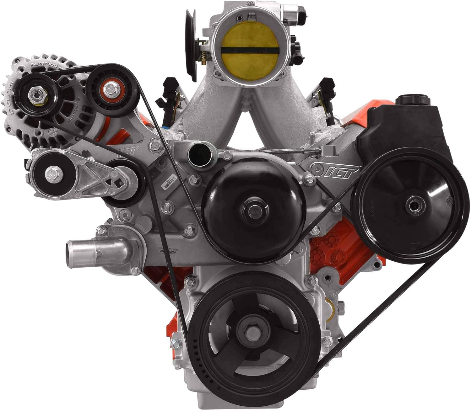 LS1 high mount Alternator Bracket Relocation Engine Billet Aluminum Compatible with Chevy Z28 Firebird Trans am WS6 GTO LS1 LS2 LS6 LSX 5.7L 6.0L