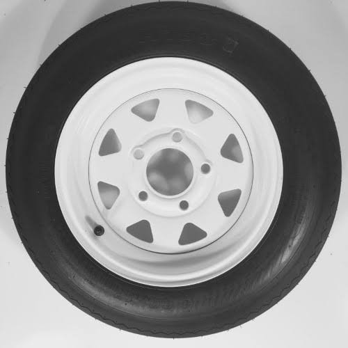 2-Pack Trailer Wheel u0026 Tire #413 480-12 4.80-12 4.80x12x22 LRC 5 Hole White Spoke