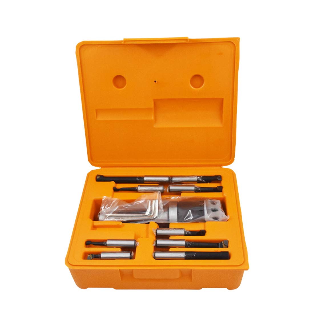 2 Boring Head 9pcs R8 Shank 1/2 Carbide Boring Bar Set Milling Set