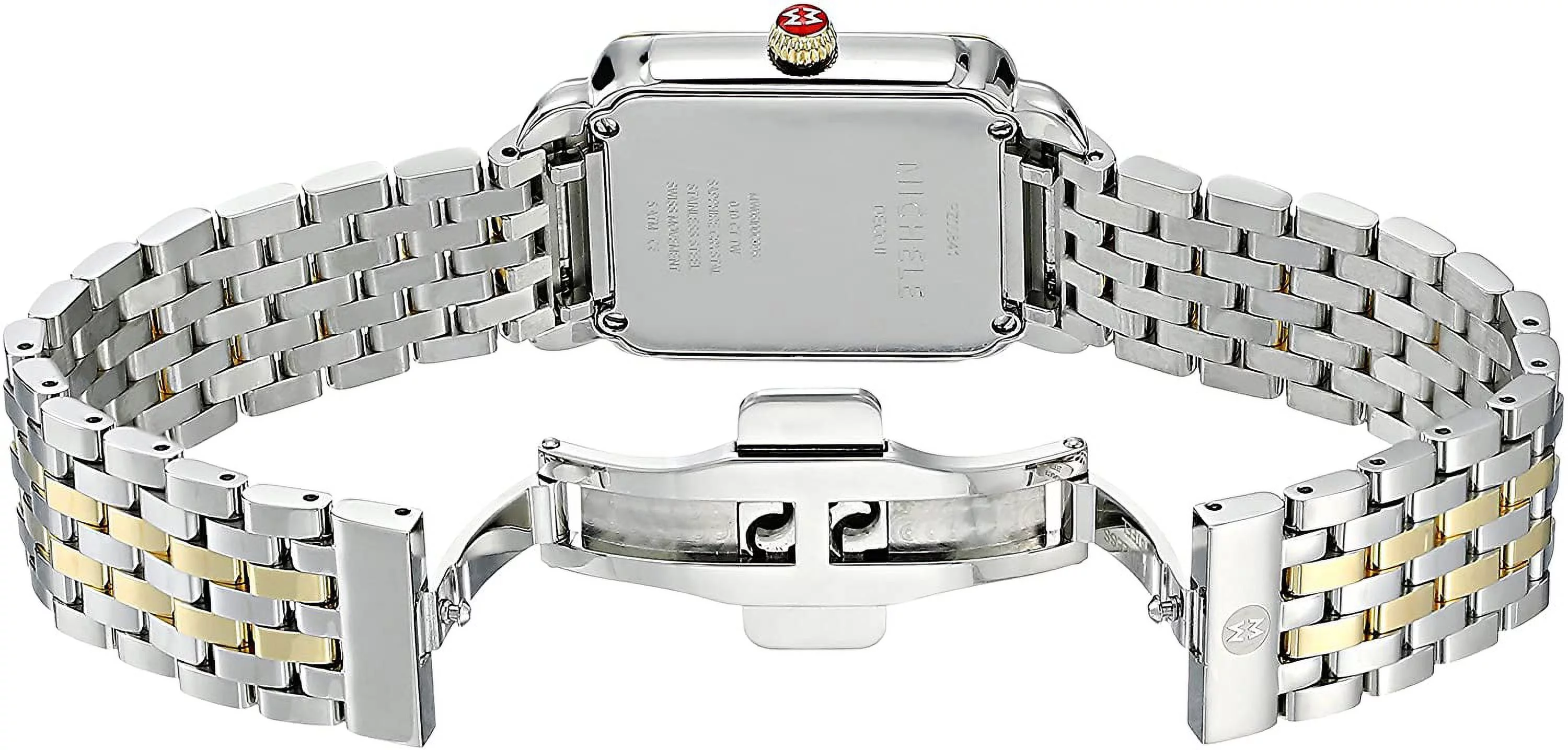 Michele Women's Deco II Mid Two-Toned Diamond 26mm Watch MWW06I000024