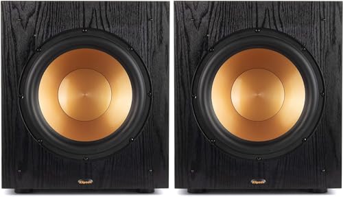 Klipsch Synergy Black Label Sub-100 10” Front-Firing Subwoofer with 150 Watts of continuous power, 300 watts of Dynamic Power, and All-Digital Amplifier for Powerful Home Theater Bass
