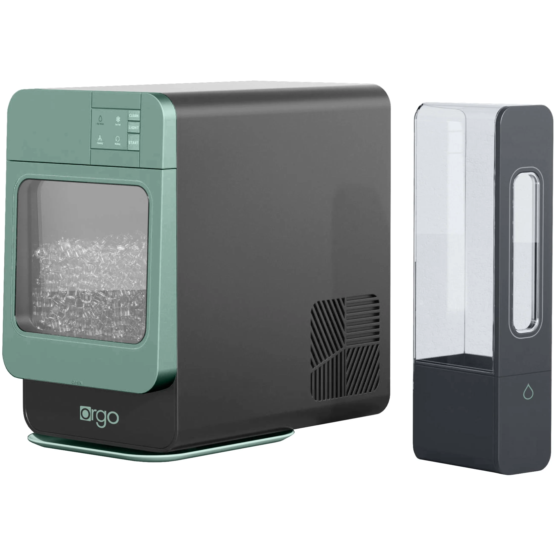 Orgo Products The Sonic Countertop Ice Maker, Nugget Ice Type, Blue