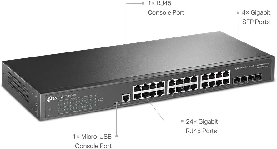 TP-Link TL-SG2218 | 16 Port Gigabit Smart Managed Switch, 2 SFP Slots | Omada SDN Integrated | IPv6 | Static Routing | L2/L3/L4 QoS, IGMP & LAG | Limited Lifetime Protection