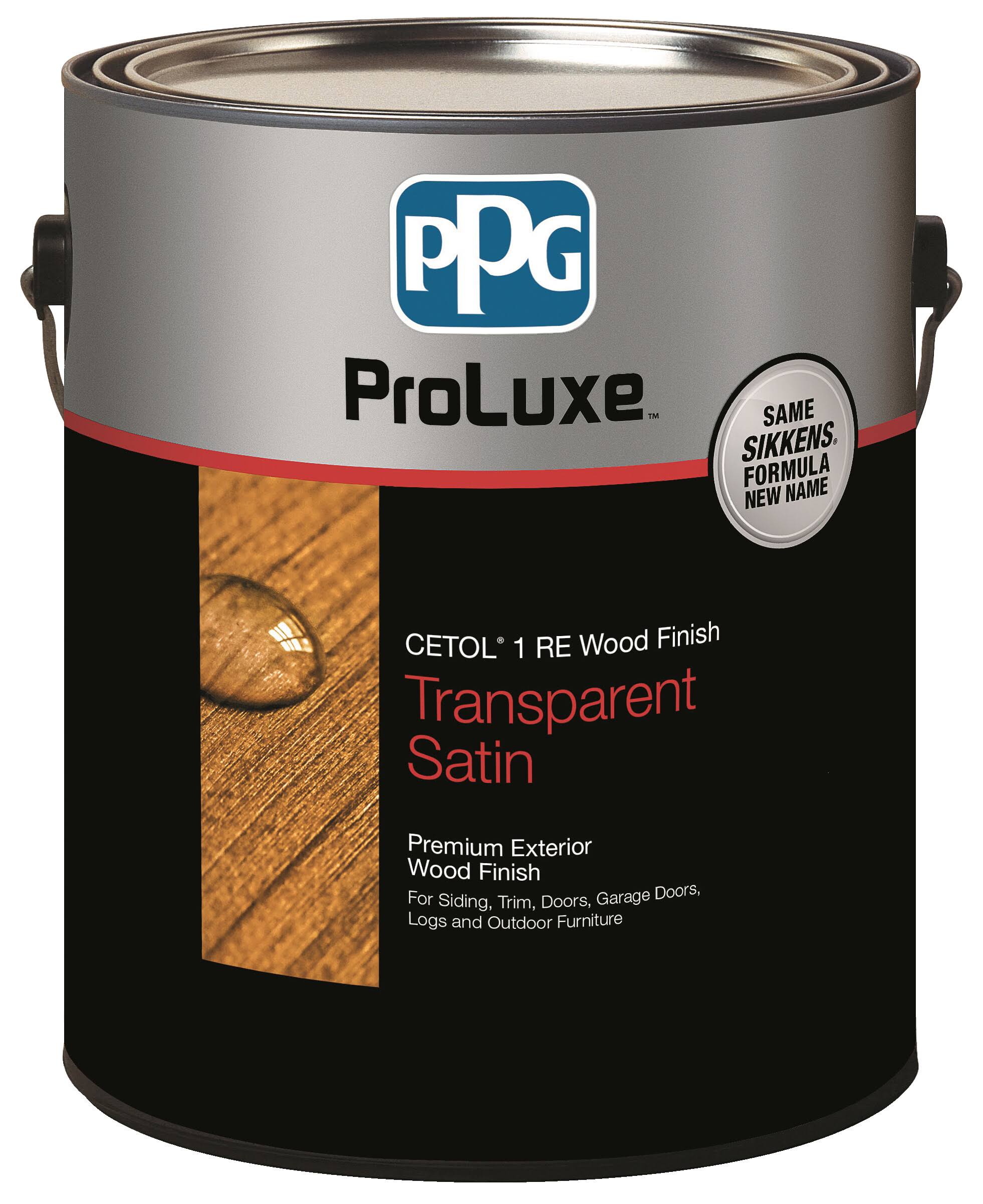 PPG Sik41085/01 Proluxe Cetol 1 Re Transparent Satin Wood Finish, Teak, 1 Gal