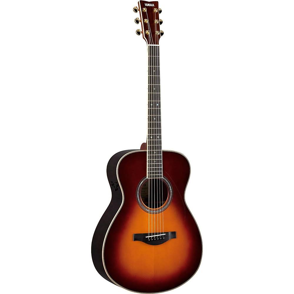 Yamaha LS TransAcoustic Jumbo Concert Acoustic-Electric Guitar Brown Sunburst 194744429354
