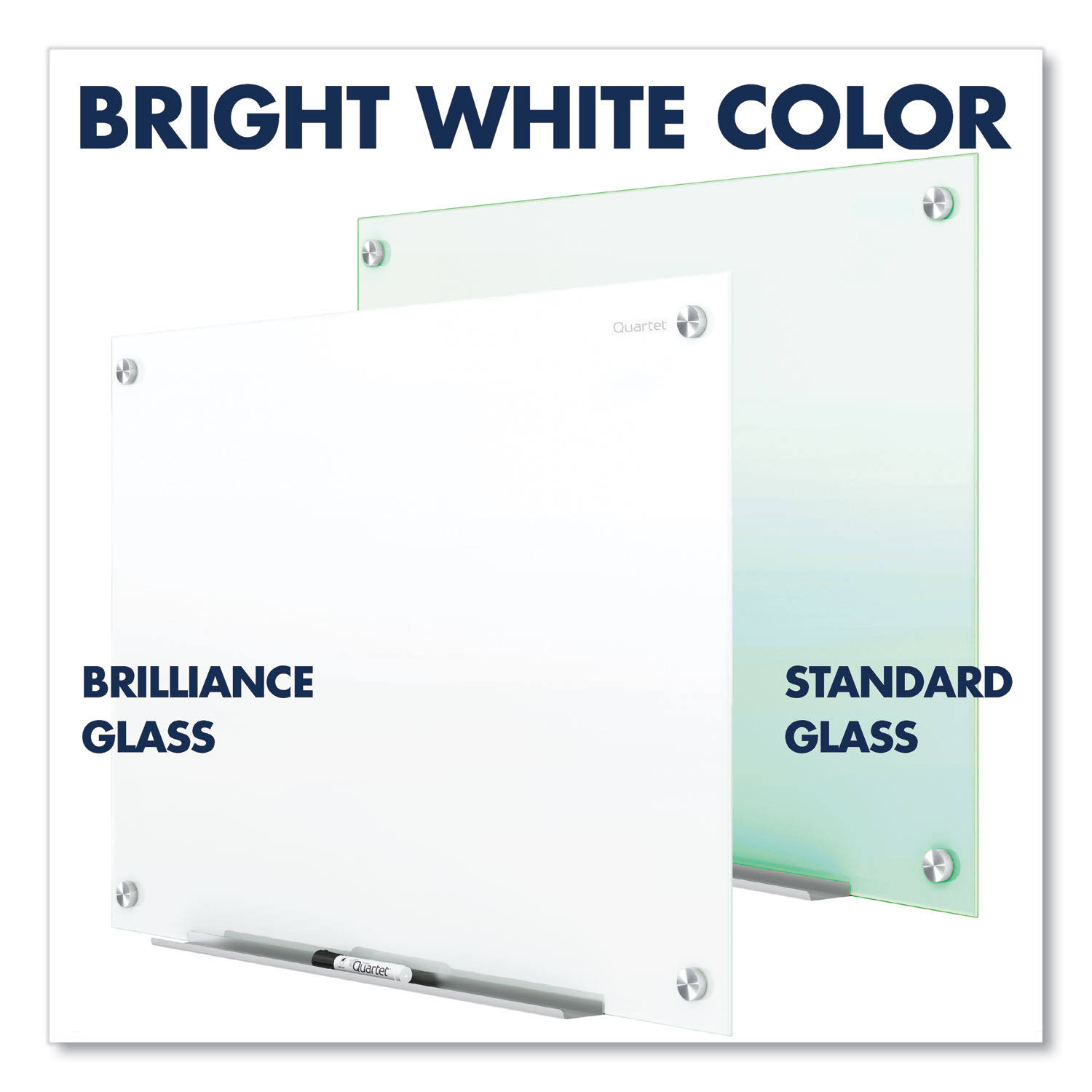 Quartet Brilliance Glass Magnetic Dry-Erase Board