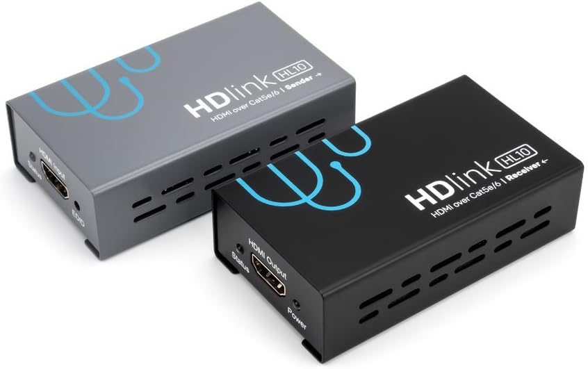 HD-Link HL14 by Sewell, 1x4 HDMI Extender Splitter Over cat5e/6, 160 ft, Black, SW-32949