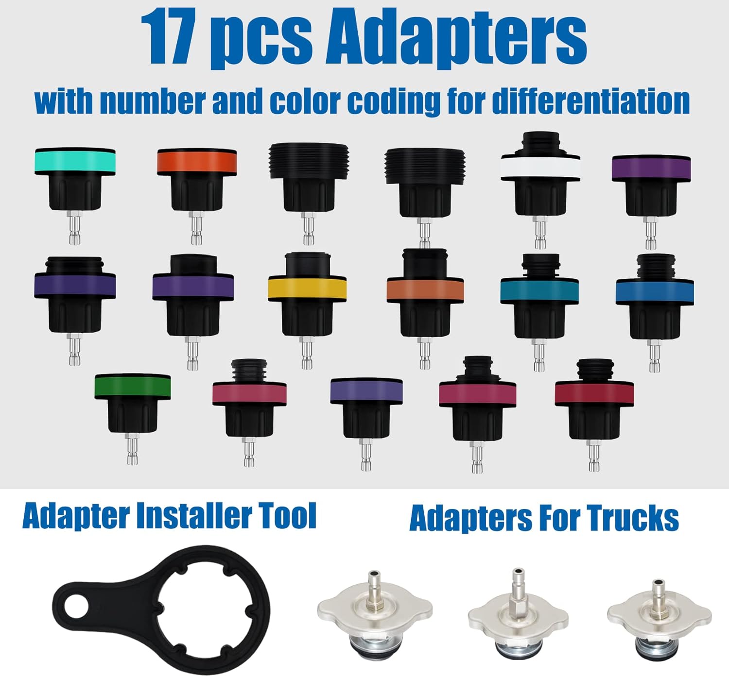 AutoWanderer Tool Radiator Pressure Tester Vacuum Refill Tool Kit - 28PCS Coolant System Leak Tester and Pneumatic Purge Fill Set with Adapter Refill for Vehicle