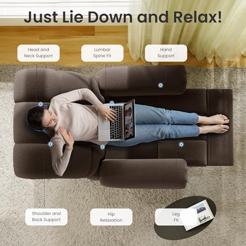 2024 New Power Recliner Chair for Adults, Adjustable Electric Power Chair Lift Recliner, USB Port, Ultra-Comfy Teddy Fleece Recliner for Living Room, Tool-Less Setup Single Sofa, Beige white